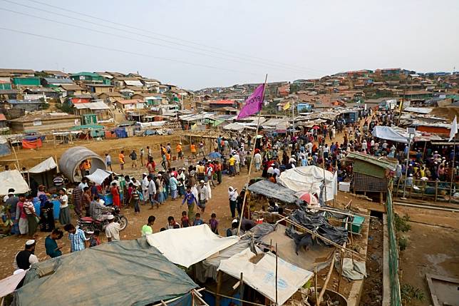 孟加拉當局對科克斯巴扎爾（Cox's Bazar）地區實施全面封鎖。（湯森路透）