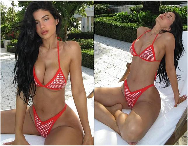 โอ้โห ไคลี เจนเนอร์ เปิดโหมดเเซ่บริมสระ หุ่นสะบึ้มทุกจุด