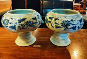 元青花承載深廣文化風華蓮池水禽罐與飛鳳纏枝紋罐享譽古物界備受青睞