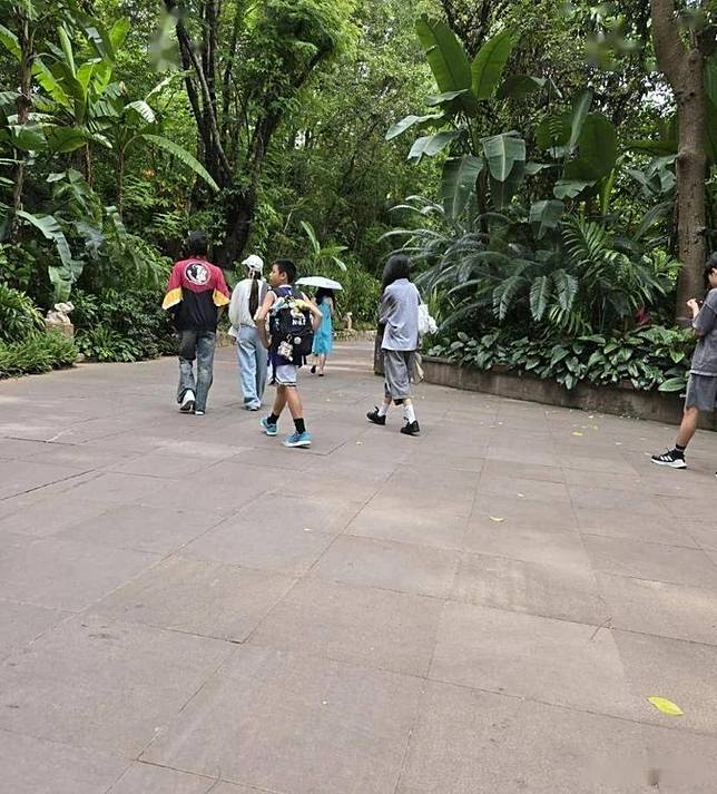 郭碧婷父親分享旅遊照片，透露向佐特地抽空陪岳家人玩了兩天。（翻攝養老者小紅書）