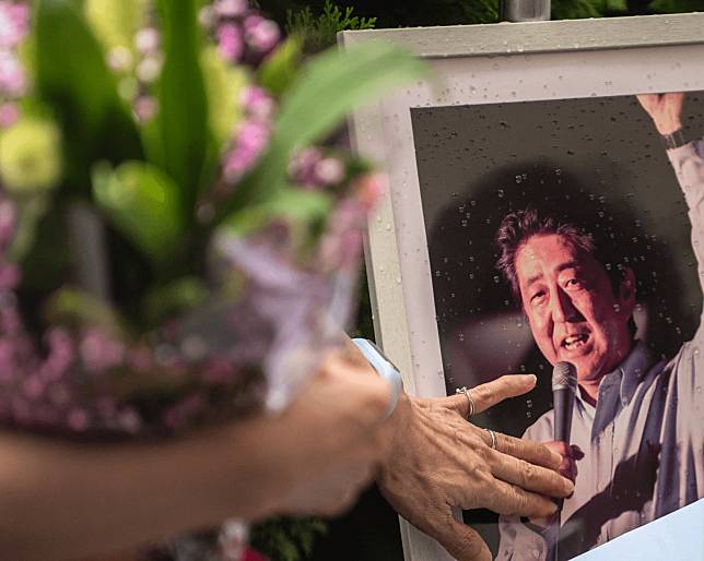 安倍晉三國葬將於27日舉行，日本民間反對聲浪不斷，如今還爆出邀請函日期印刷錯誤疏漏。（資料照，AFP）