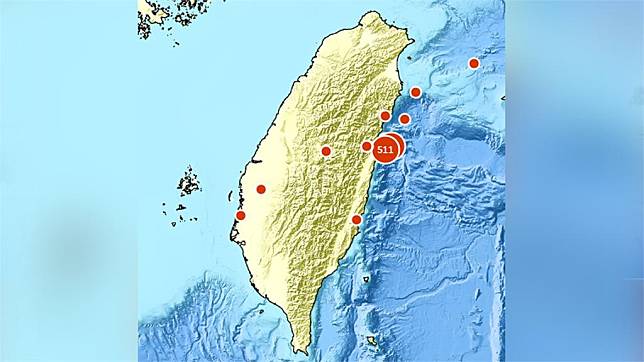 台灣地震頻繁，經濟部最新增列3處活動斷層地質敏感區。圖／翻攝自中央氣象署