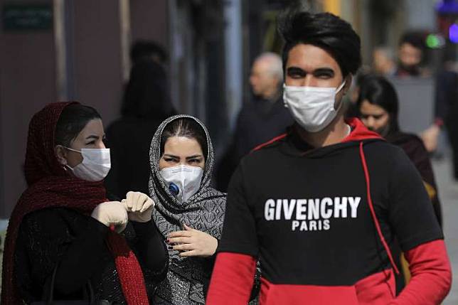 2020年2月，武漢肺炎（新冠肺炎）疫情在伊朗大規模爆發（AP）