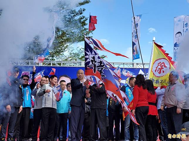 韓國瑜苗栗造勢，談與客家淵源(記者蔡政珉攝)