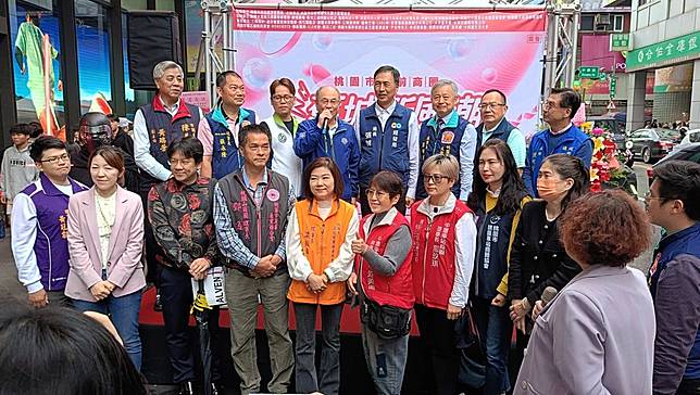 站前商圈打造美麗新城市，景福宮董事長蘇家明致詞（記者陳華興攝）