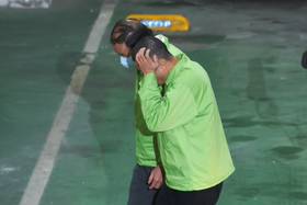 東煒建設董事長陳健盛、兒子陳冠滔被提訊出庭。廖瑞祥攝