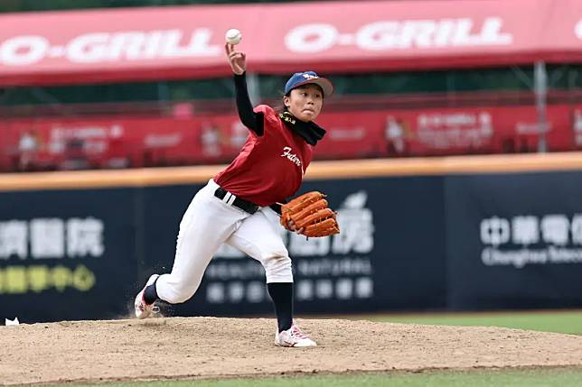 香港U15先發投手古凱琳。（圖／臺北市棒球協會提供）