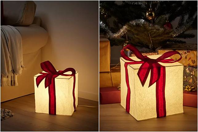 ▲STRÅLA禮物盒桌燈。圖片取自IKEA官網