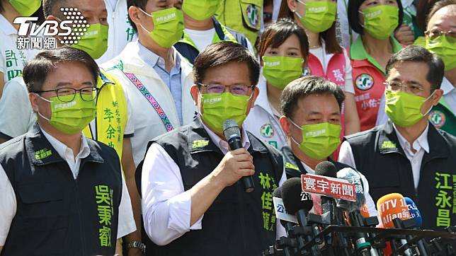 民進黨新北市長參選人林佳龍。（圖／TVBS）