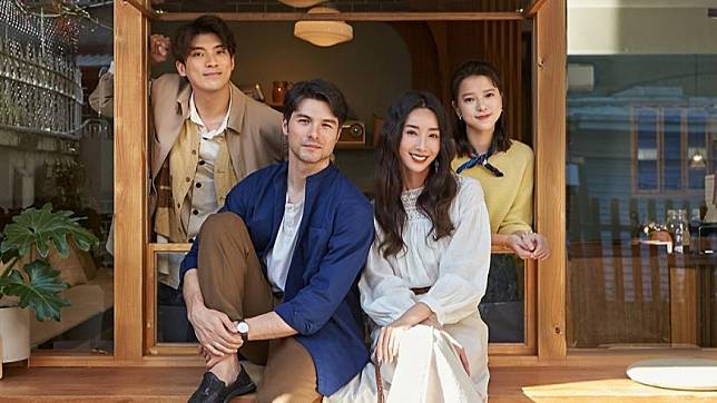 林哲熹（左起）、鳳小岳、隋棠以及項婕如主演的《歡迎光臨 二代咖啡》將在北影首度開播。（圖／台北電影節提供）