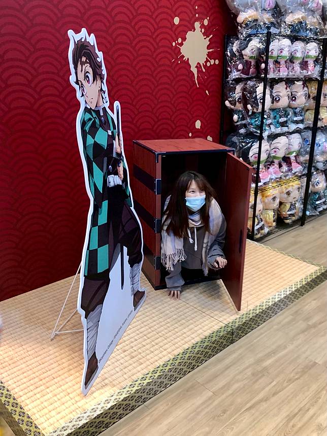 華山快閃店可以體驗特製可容納真人禰豆子木箱（圖片提供/福福好創意有限公司）