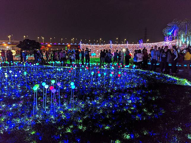 蝴蝶公園夜間光雕