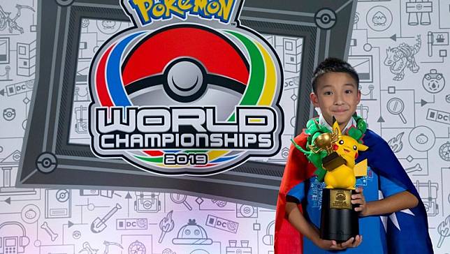 台灣男孩吳比獲得寶可夢世界錦標賽兒童組冠軍。(圖片取自Pokémon臉書)