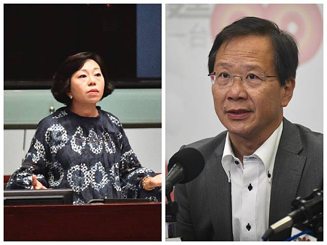 立法會主席已批准麥美娟(左）和郭家麒（右）提出與疫情有關的急切質詢。資料圖片