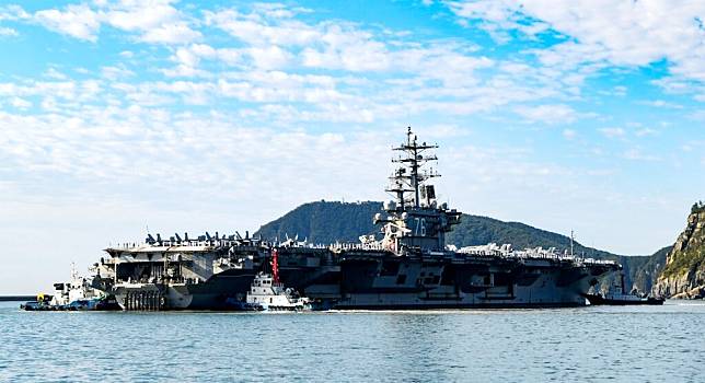 警戒北韓挑釁 美軍雷根號航艦再度部署東海