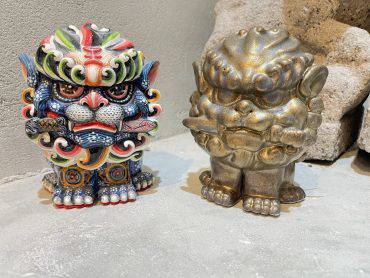 高溫釉彩傳承安平歷史文化安平陶坊推出2款劍獅公仔陶藝品| 中華日報