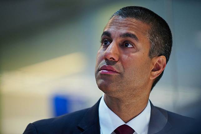 Ajit Pai, chairman of the Federal Communications Commission, has said that letting Chinese equipment into 5G wireless networks in the US “would open the door to censorship, surveillance, espionage and other harms”. Photo: Bloomberg