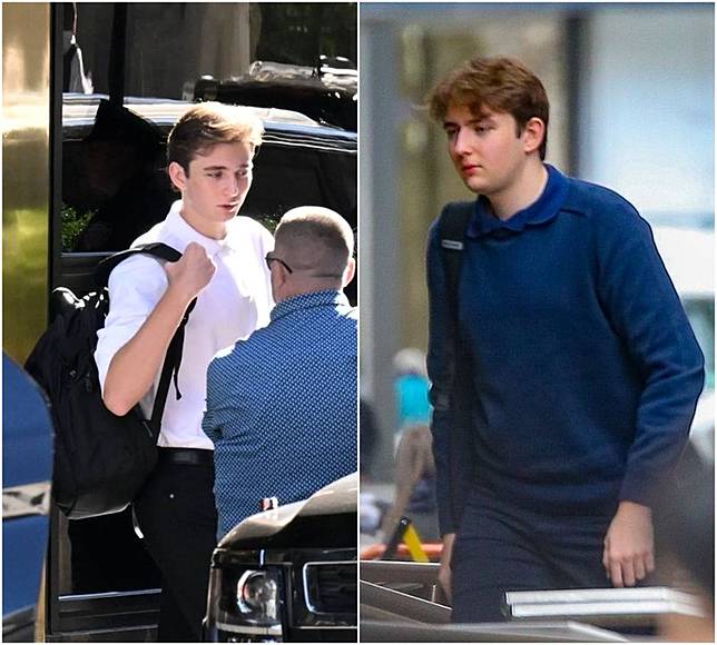 巴倫總是背著同一款背色背包。（翻攝X）