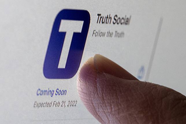 美國前總統川普親自打造的社群平台「真實社群」(Truth Social)。(Pixabay)