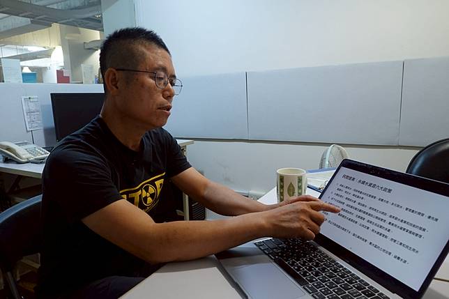 地球公民基金會董事長李根政認為，若能解決東港溪的水汙染情況，不僅能改善當地居民的生活環境，也能改善鳳山水庫的水質。（攝影／孫文臨）
