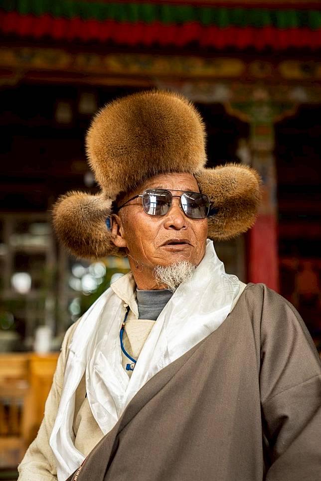 This photo taken on March 16, 2025 shows a portrait of Wangchen in Lhunzhub County of Lhasa, southwest China's Xizang Autonomous Region. (Xinhua/Tenzin Nyida)