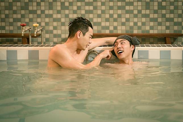 ▲禾浩辰（左）與蔡凡熙劇中有非常多泡澡戲。（圖／羚邦集團提供）