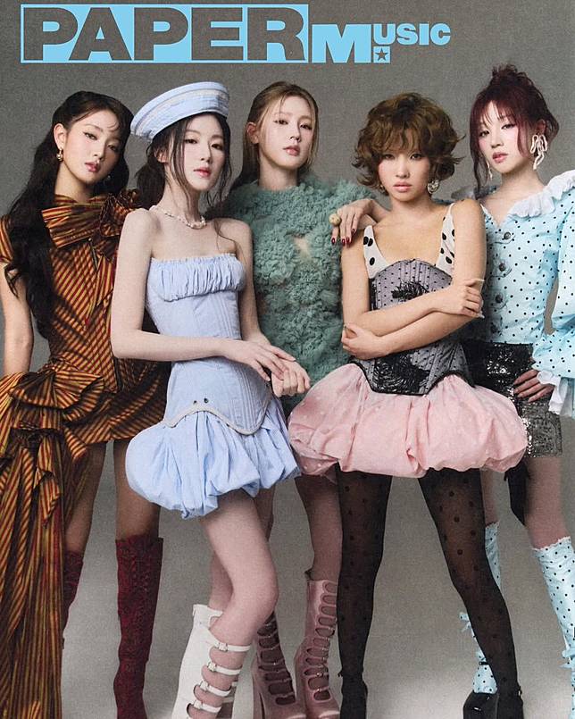 i-dle登上美國潮流時尚雜誌《Paper Magazine》封面。翻攝Paper Magazine IG