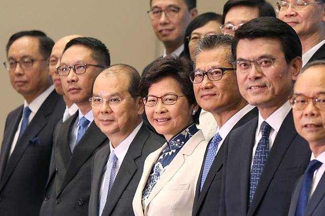 Chief Executive Carrie Lam has dismissed rumours of a cabinet reshuffle. Photo: Xiaomei Chen
