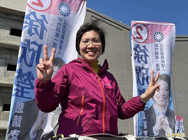新科立委徐欣瑩，重新加入國民黨參選，從家鄉出發，提出多項福國利民的政見，順利獲得鄉親支持。(記者廖雪茹攝)