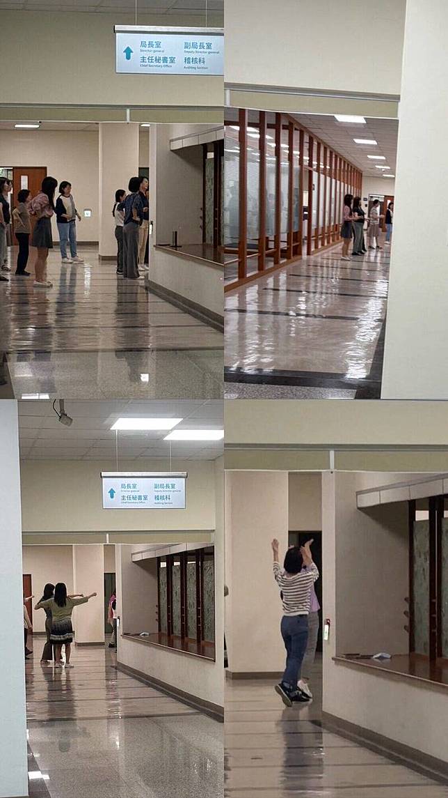 新竹市馬屁文化再現！有基層公務員陳情指出，現在正值開徵期間，可以說是稅務局一年之中最繁忙、壓力最大的時候。但公務員竟被迫在「法定辦公時間」內，離開崗位去練舞。(讀者提供)
