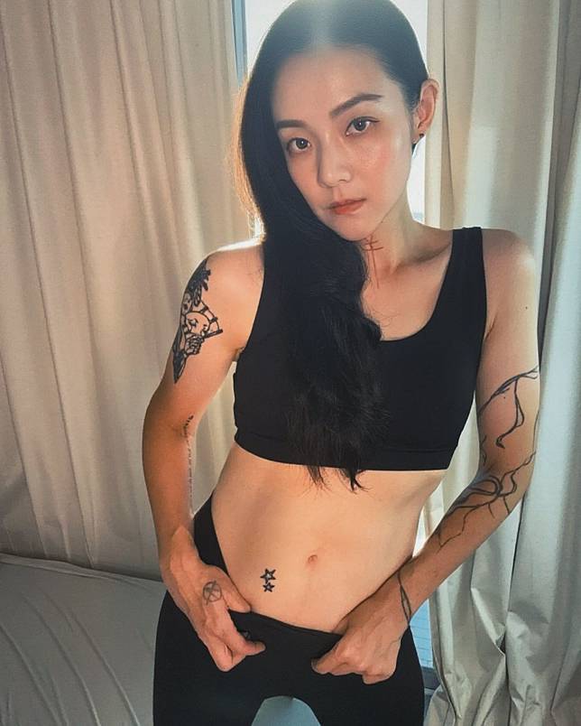 歐陽靖恢復產前身形。翻攝歐陽靖臉書