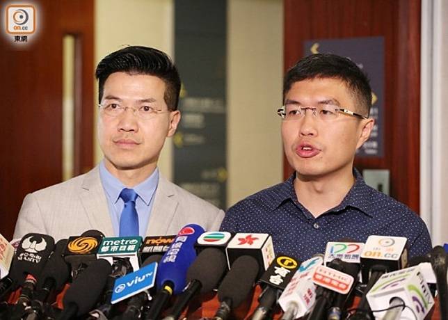 范國威(左)及區諾軒(右)早前因選舉呈請案失去議席。