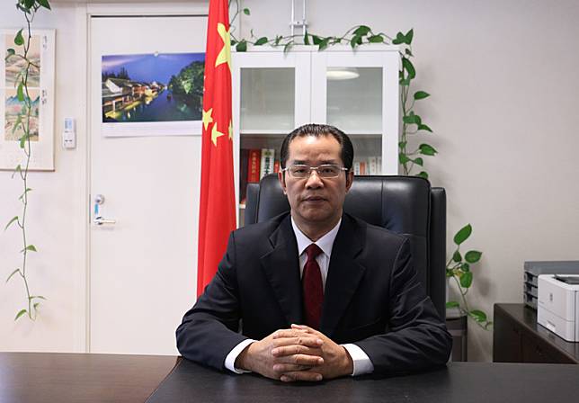中國駐瑞典大使桂從友「戰狼式外交」引起瑞典當局的不滿。   圖：翻攝自中國駐瑞典大使館