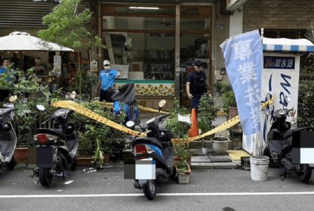 台中北屯今早發生墜樓意外。（翻攝畫面）