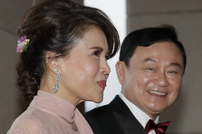 Princess Ubolratana alongside former Thai prime minister Thaksin Shinawatra last year. Photo: AP
