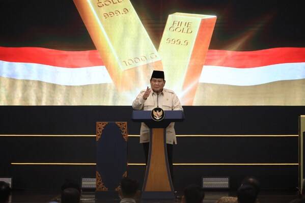 President of Indonesia, Prabowo Subianto, officially inaugurated the Pegadaian Gold Bank Service and Bank Syariah Indonesia (BSI)