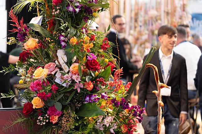 People visit the 2024 International Floriculture Trade Fair (IFTF) in Vijfhuizen, the Netherlands, on Nov. 5, 2024. (Photo by Sylvia Lederer/Xinhua)