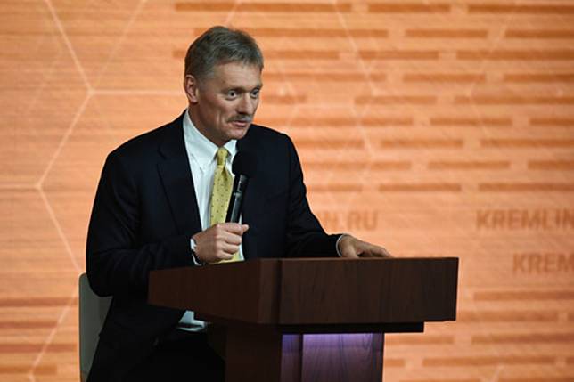 File photo taken on Dec. 19, 2019 shows Kremlin spokesman Dmitry Peskov at a press conference in Moscow, Russia. (Xinhua/Evgeny Sinitsyn)