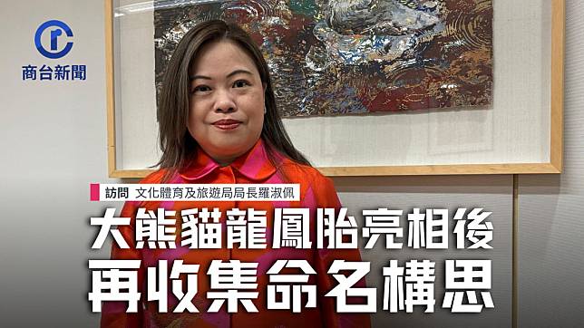 羅淑佩指大熊貓龍鳳胎亮相後再舉辦命名活動  陳慤攝