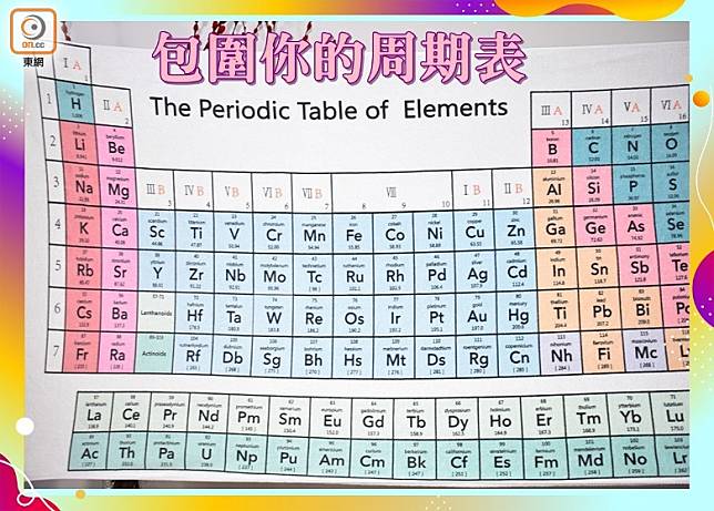 「元素周期表化學元素浴巾」，尺寸為70X140cm，人生瞬間充滿了化學感。（互聯網）