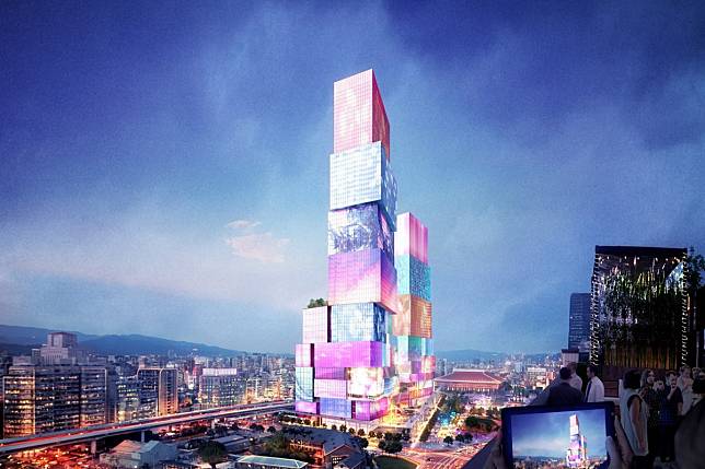 An artist’s impression of the Taipei Twin Towers project. Photo: MVRDV