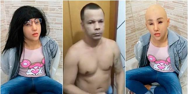 巴西黑幫成員，試圖偽裝成來探監的 19 歲女兒越獄。 圖：翻攝自 Ｘ（前推特）