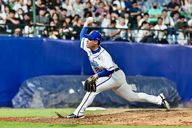 曾峻岳本季出賽10場，維持防禦率0。（圖：賴郁泰攝）