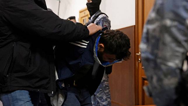2024年3月24日，莫斯科恐攻嫌犯米佐耶夫（Dalerdjon Mirzoyev）出庭。路透社