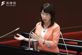 民眾黨立委陳昭姿質詢。（陳品佑攝）