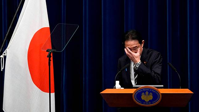 日本首相岸田文雄所屬的自民黨在國會補選中落敗。美聯社資料照片