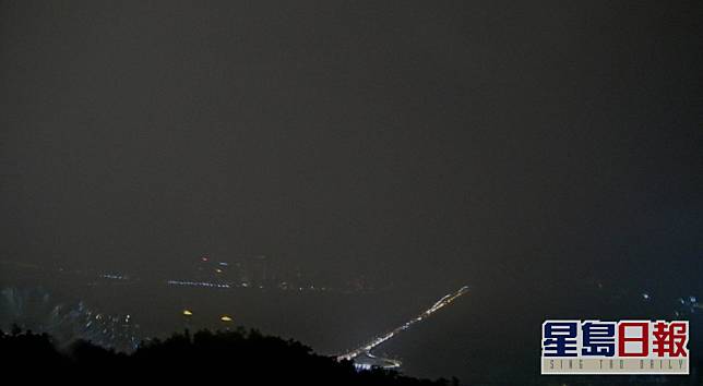 澳門市面雨勢頗大。氣象局圖片