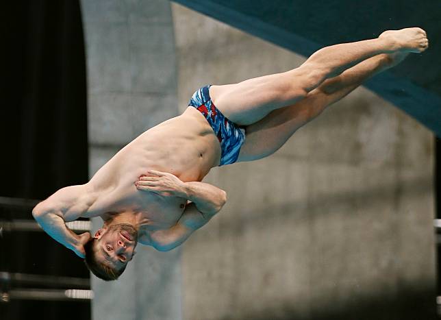 法國跳水選手讓達爾。圖片來源 LINE TODAY：歐新社 / 達志影像  
