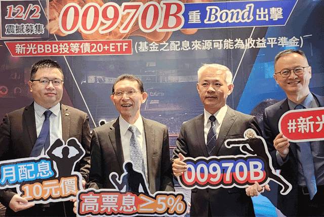 搶搭債市高息末班車，新光BBB投等債20+ETF擬12月2日開募