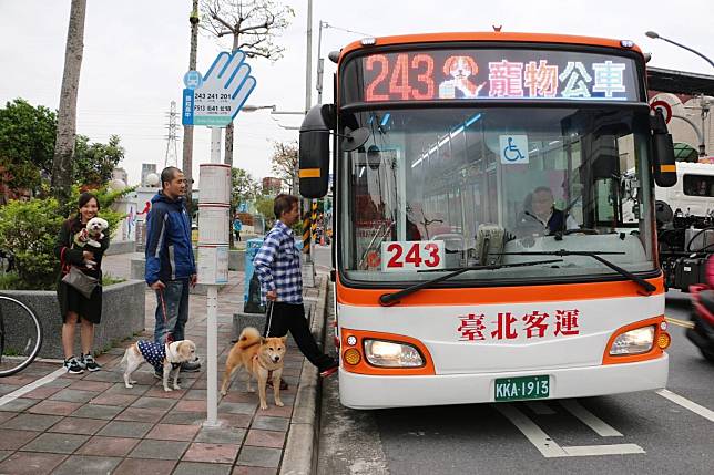 新北市交通局今（7）日表示，將於10月10日連假首日開出7條路線、各3班次的假日寵物公車   圖：新北市交通局/提供